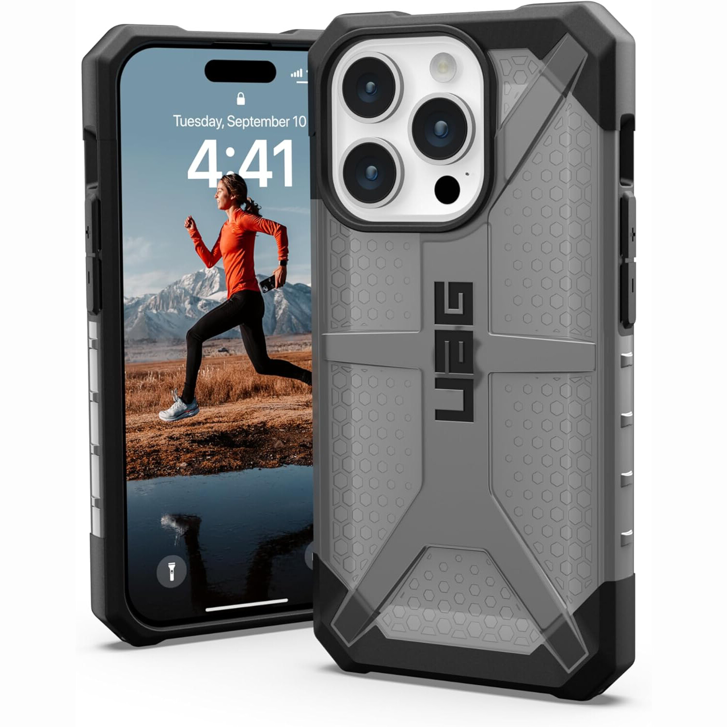 

Чехол UAG Plasma для iPhone 15 Pro, Plasma - Ash, Серый, Чехол UAG Plasma для iPhone 15 Pro, Plasma - Ash