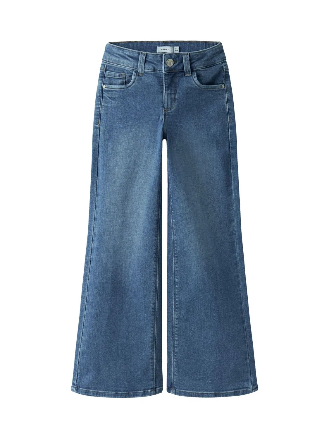 Джинсы Wide Leg Jeans Name It, Mid Blue — фото 3