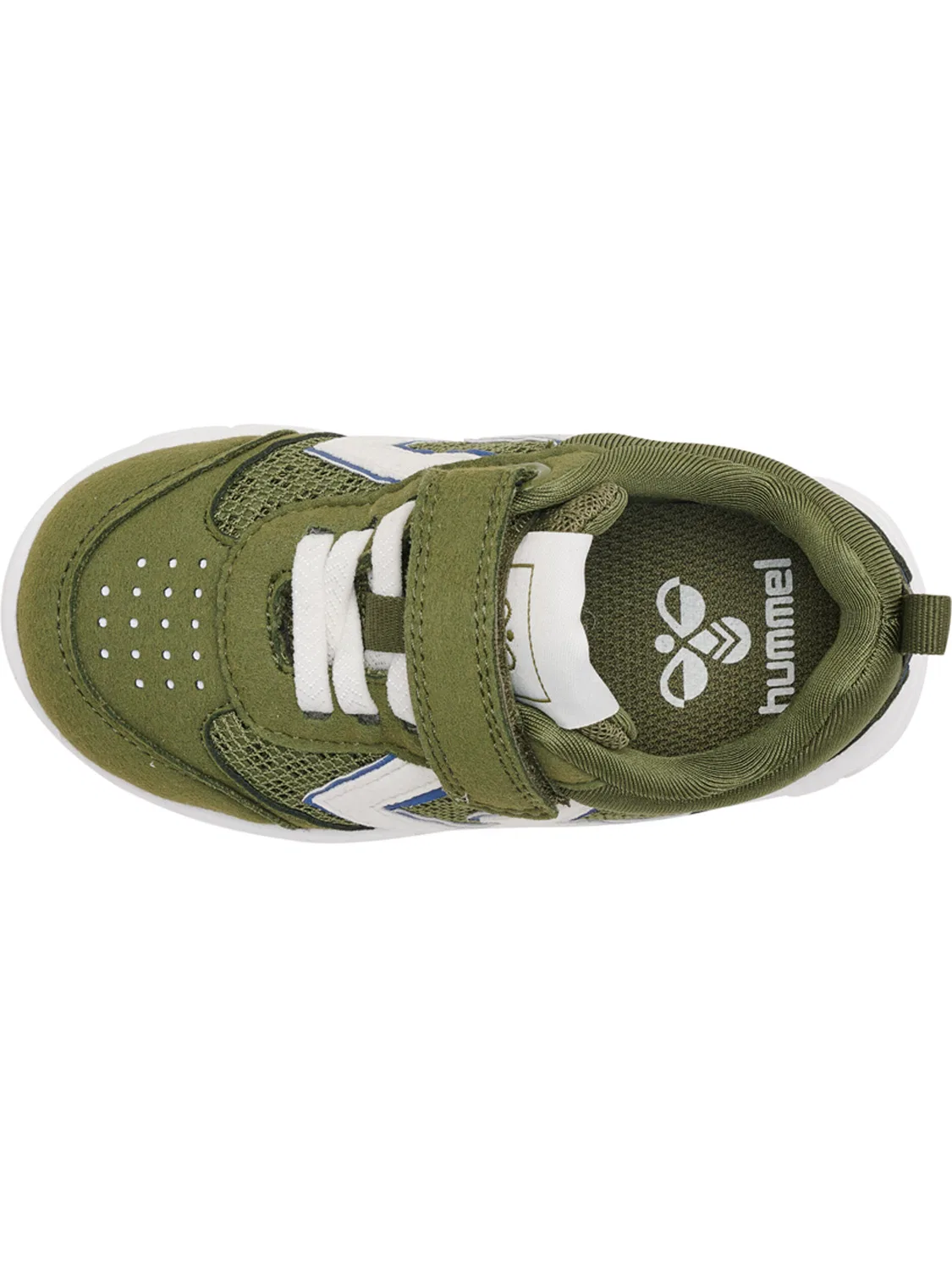 Детские кроссовки для девочек с эластичными шнурками Crosslite Infant Hummel, Olivgrun — фото 4