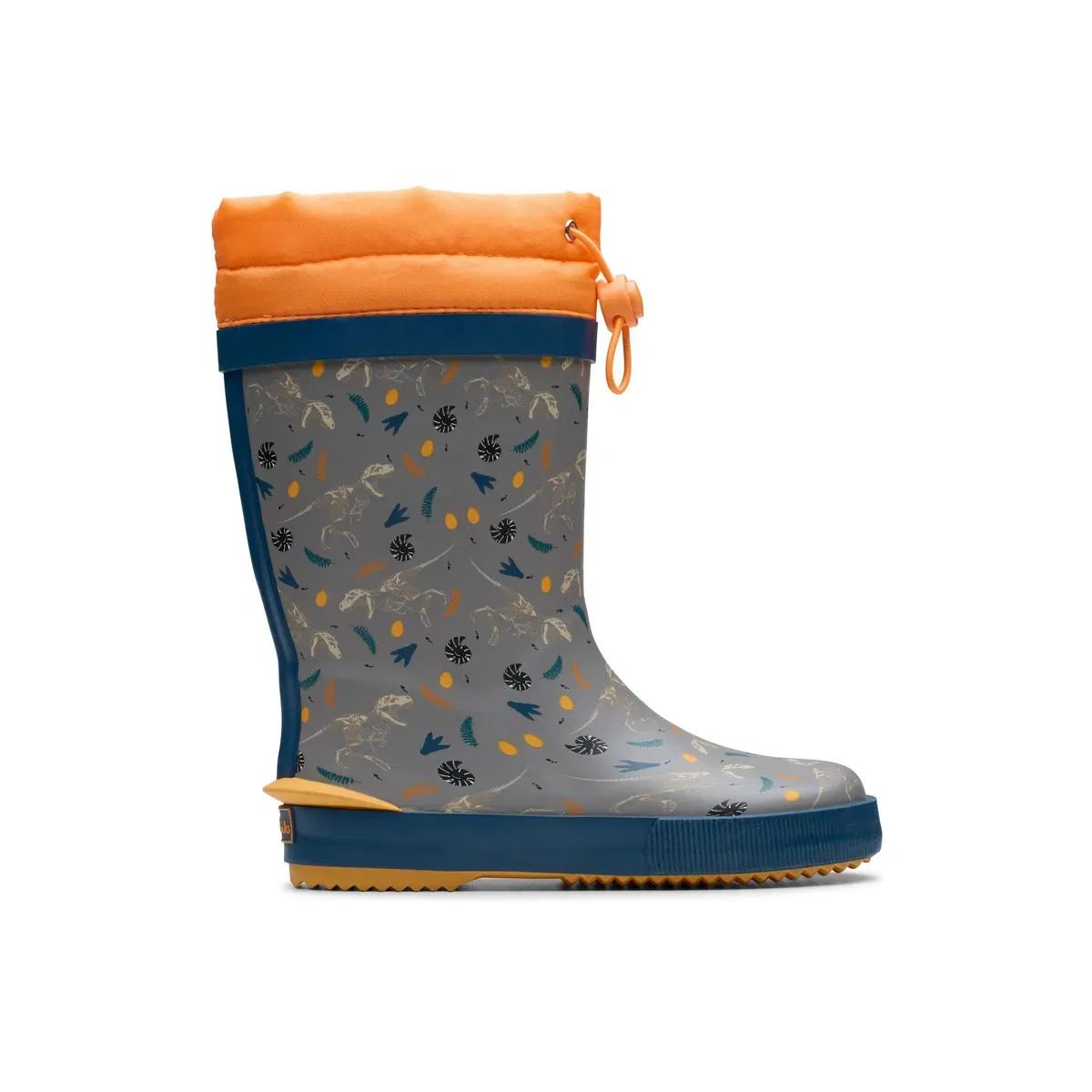 Детские резиновые сапоги с принтом Tarri Race Kid Clarks, Grey