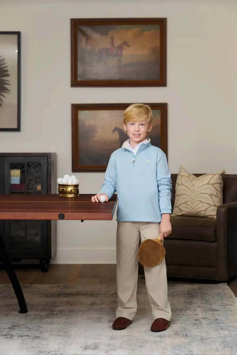 Детские брюки с вышивкой Prepletic Prep School Pants The Beaufort Bonnet Company, Keeneland Khaki — фото 3