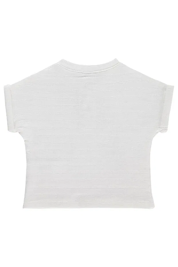 Детская футболка для мальчиков хлопковая Jacquard Civil Baby, Ecru — фото 2