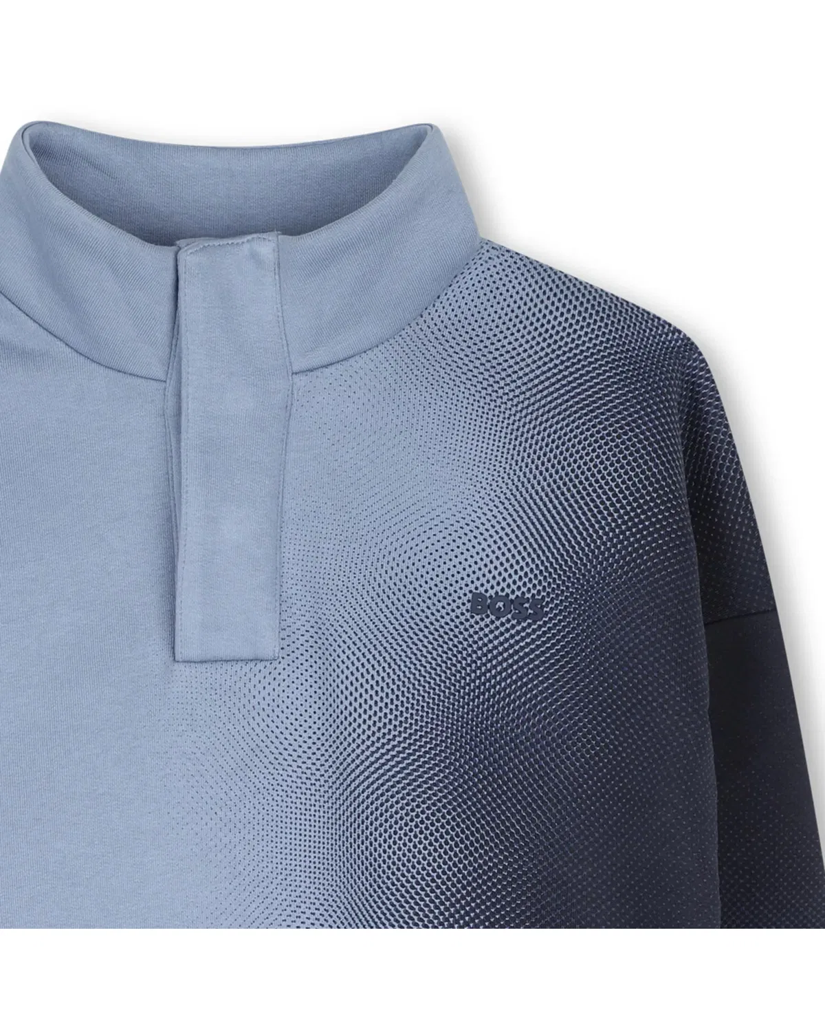Детская худи для мальчиков с принтом BOSS Kidswear, Azul — фото 2