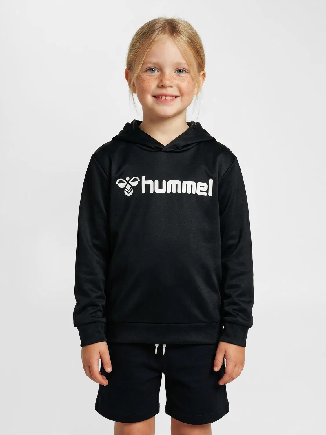Детское худи с принтом HmlLogo Hummel, Schwarz