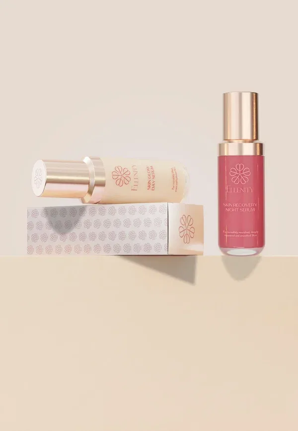 Набор для ухода за кожей Glow & recovery moonstone elixir - дневной и ночной уход Ellenity, прозрачный — фото 2