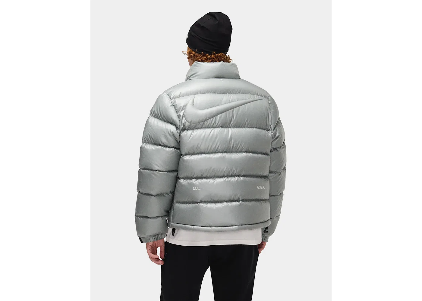 Мужская пуховая куртка с металлическим отливом Nike x NOCTA Sunset Puffer Jacket Nike, Mica Green — фото 4