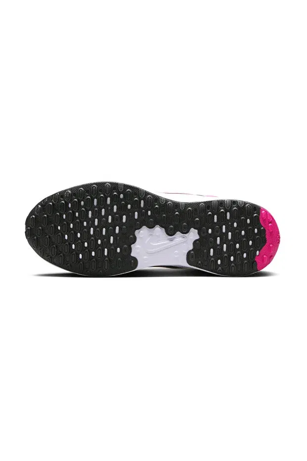 Детские кроссовки для девочек текстильные Revolution 7 gs Nike, Black/White/Hyper Pink — фото 4