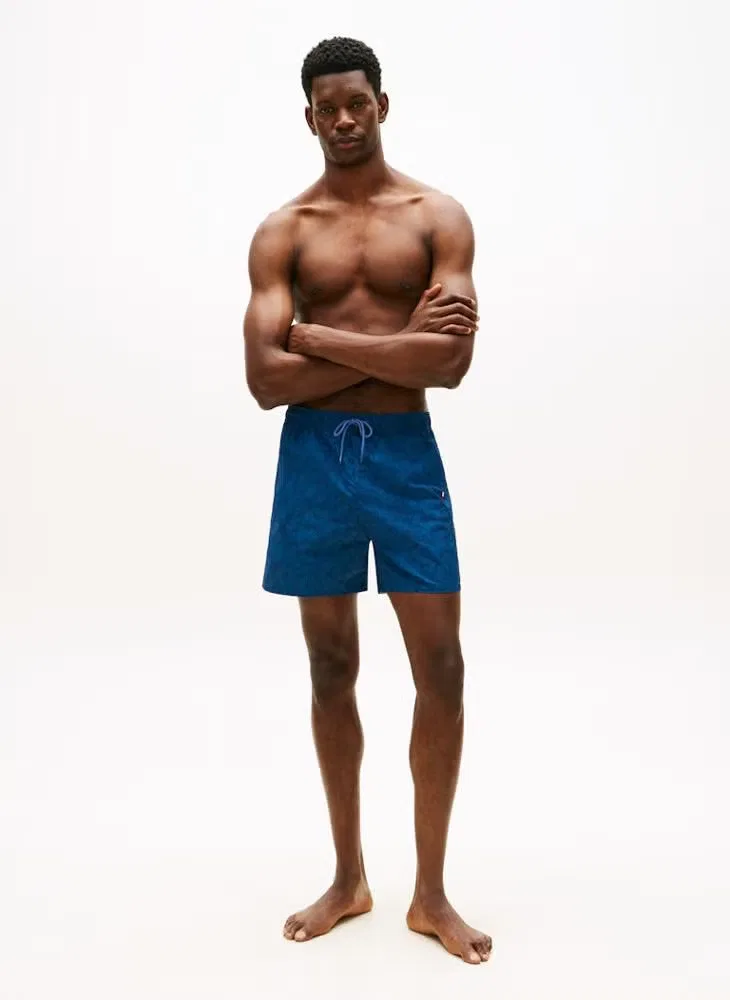 Шорты для плавания с принтом Original print mid length swim shorts Tommy Hilfiger, зеленый — фото 4