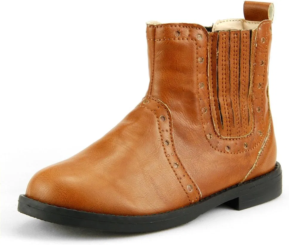 Детские ботинки для девочек The Doll Maker Flat Bootie The Doll Maker, Whiskey