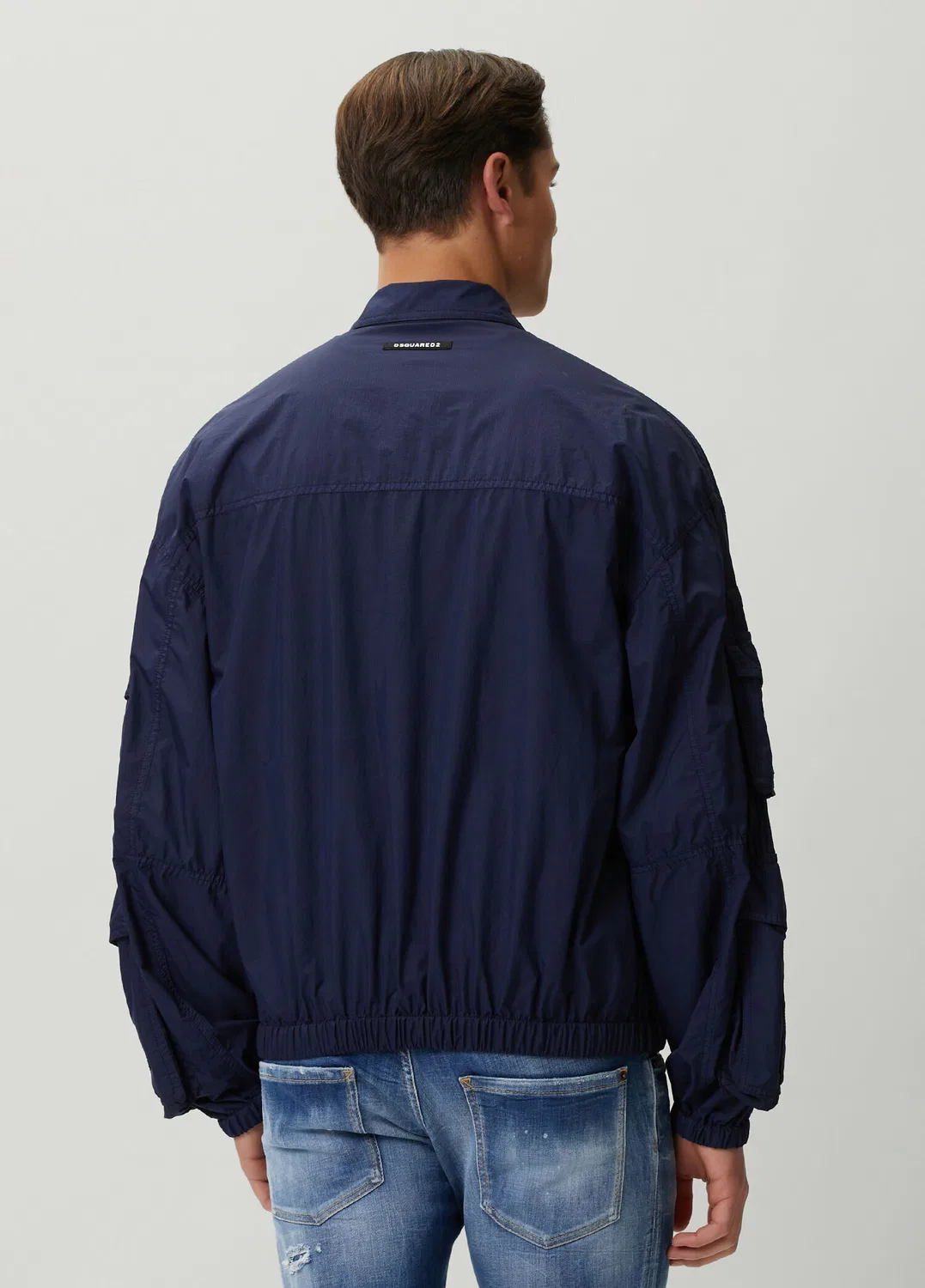 Плащ Dsquared2 Dyed Nylon Kargo, navy — фото 4