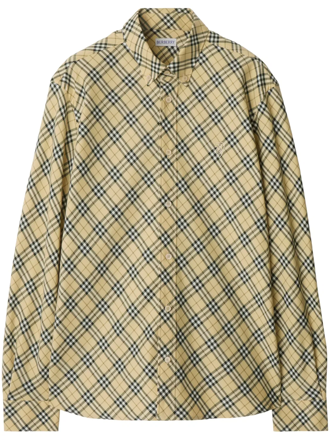 Рубашка из проверенного хлопка Burberry, нейтральные