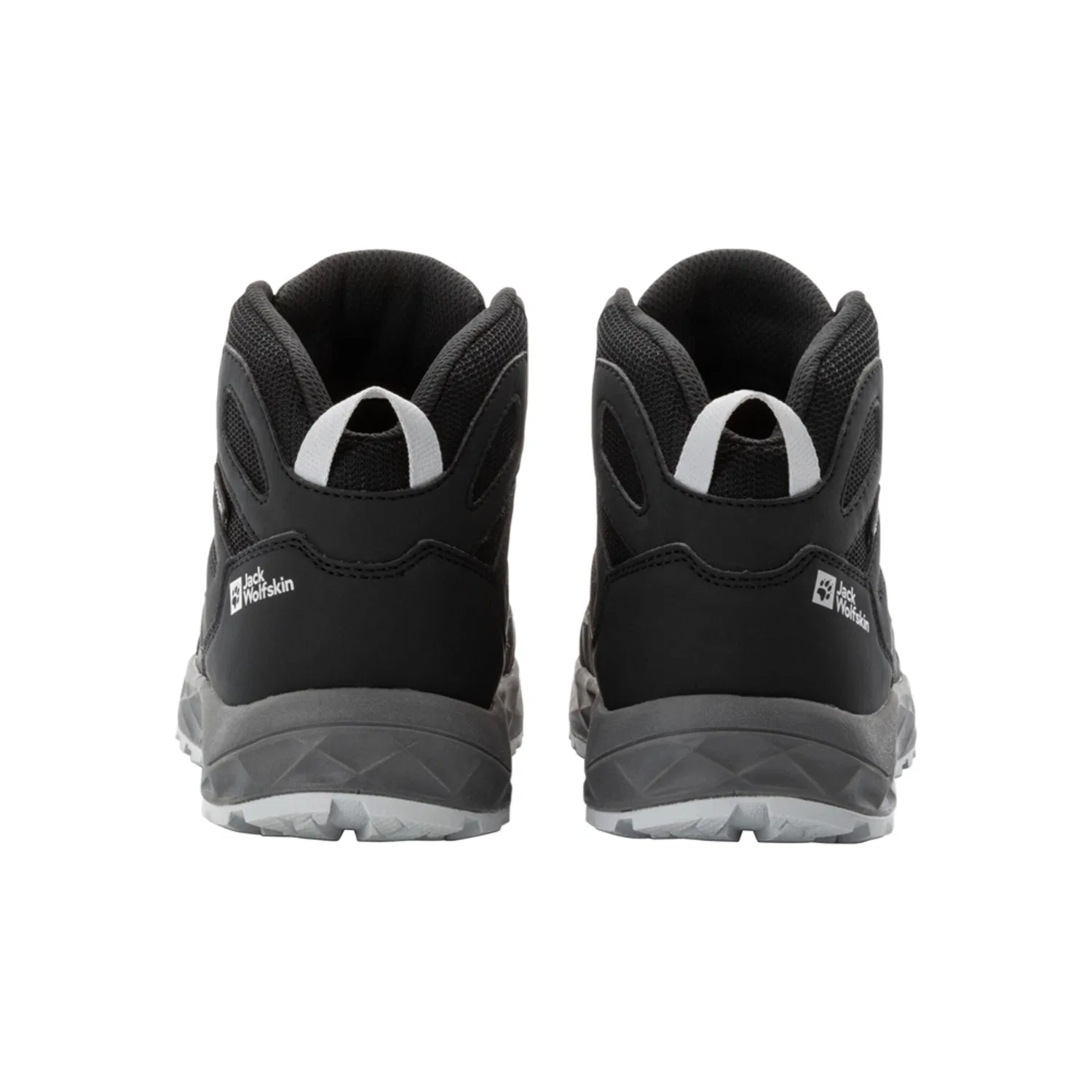Детские кроссовки с водоотталкивающей мембраной Woodland 2 Texapore Mid Jack Wolfskin, Phantom — фото 4