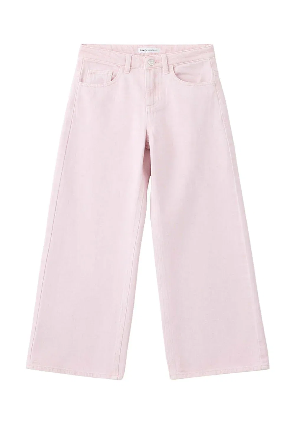Детские джинсы прямого кроя Mango Kids, Pink
