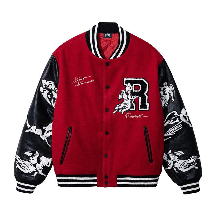 

Куртка Revenge x Kosuke Kawamura Embroidered Varsity Jacket, Red