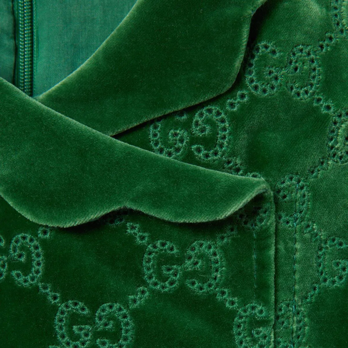 Детское платье с круглым вырезом, средней длины, Green, GUCCI — фото 4