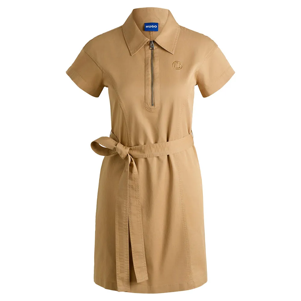 

Платье HUGO Kerami 1 BLUE short sleeve short, бежевый