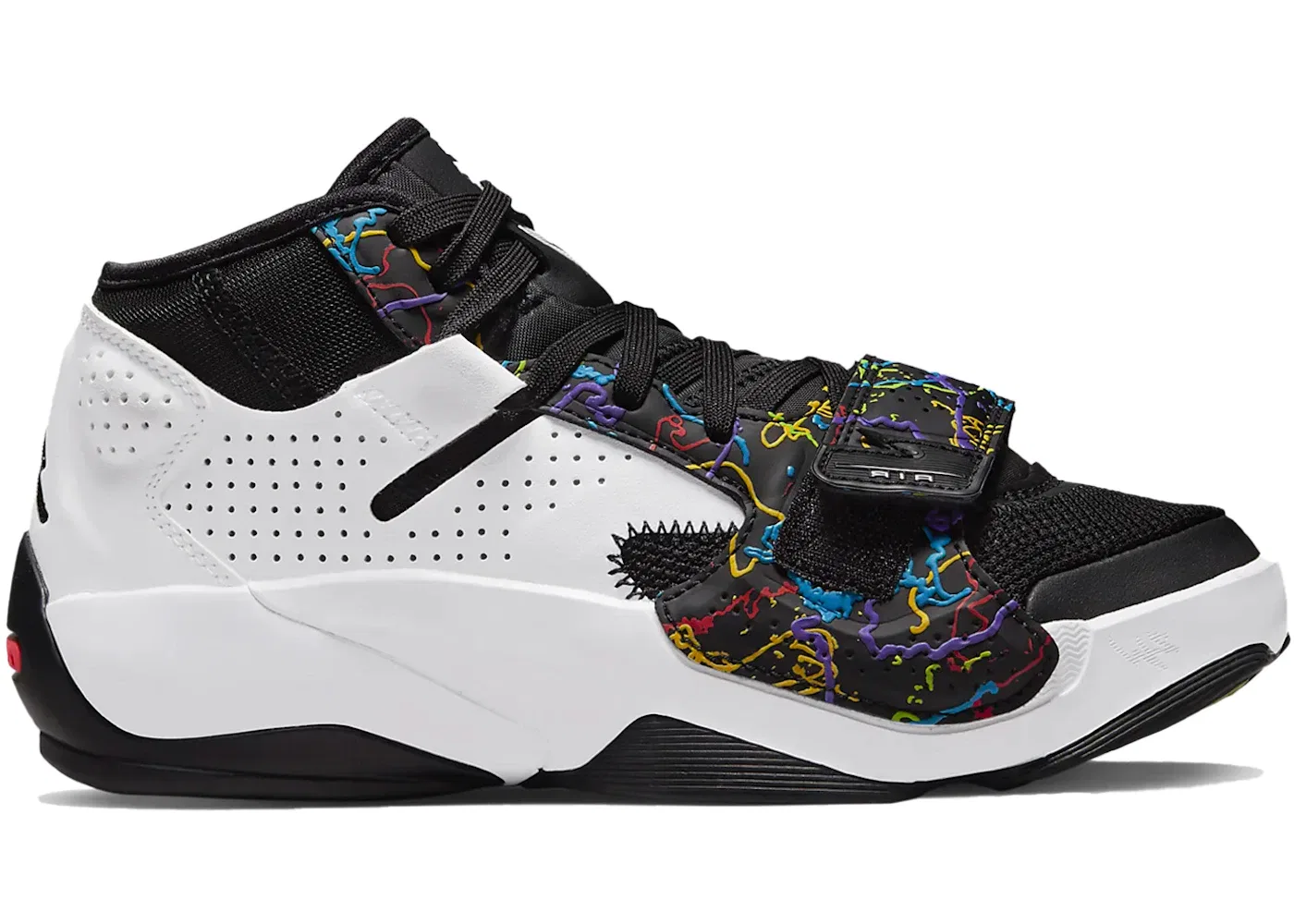 Детские кроссовки для мальчиков баскетбольные Jordan Zion 2 Jordan, Black/Green Strike/Bright Crimson/White