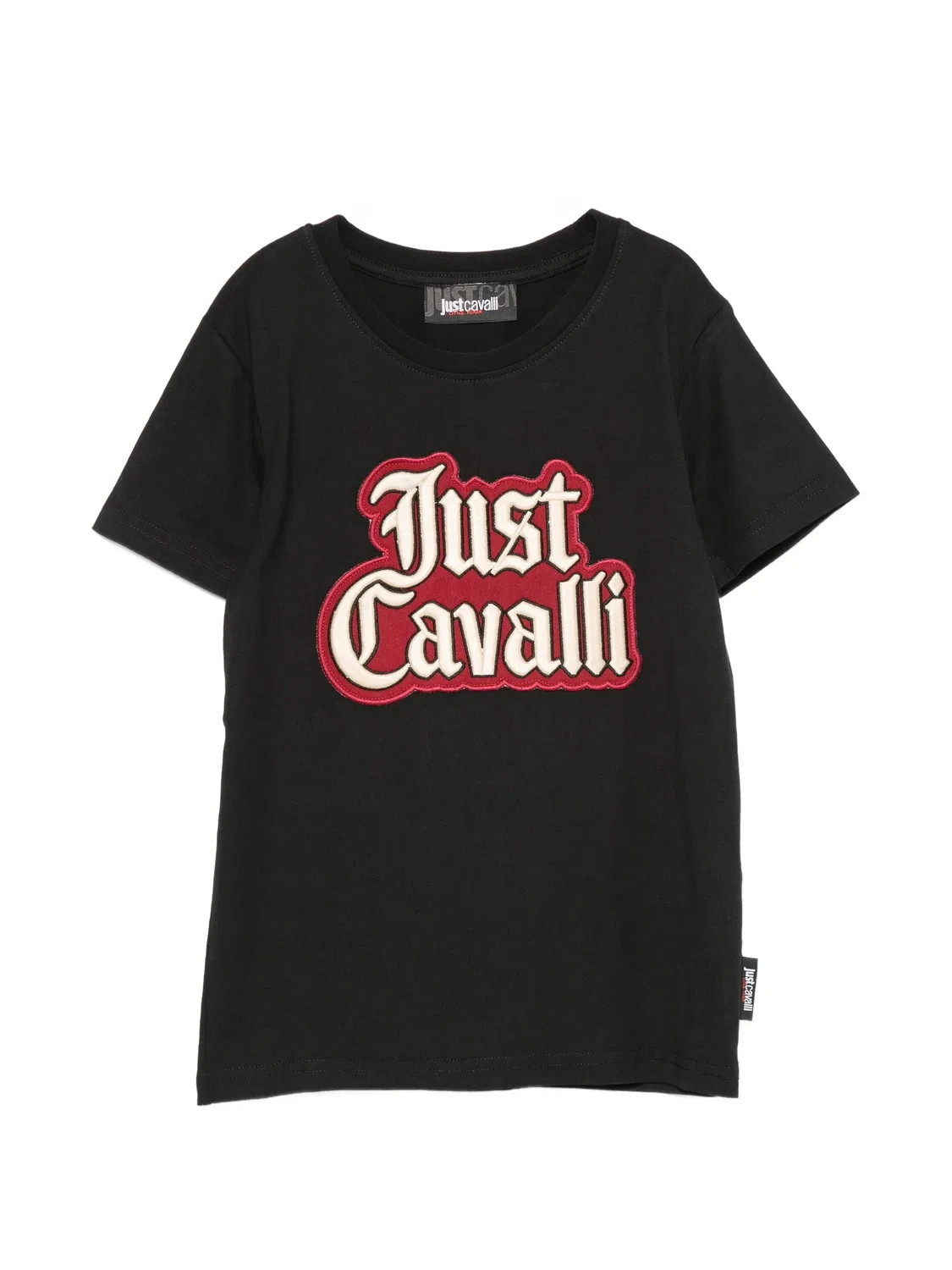 Футболка с нашивкой-логотипом Just Cavalli Kids, черный