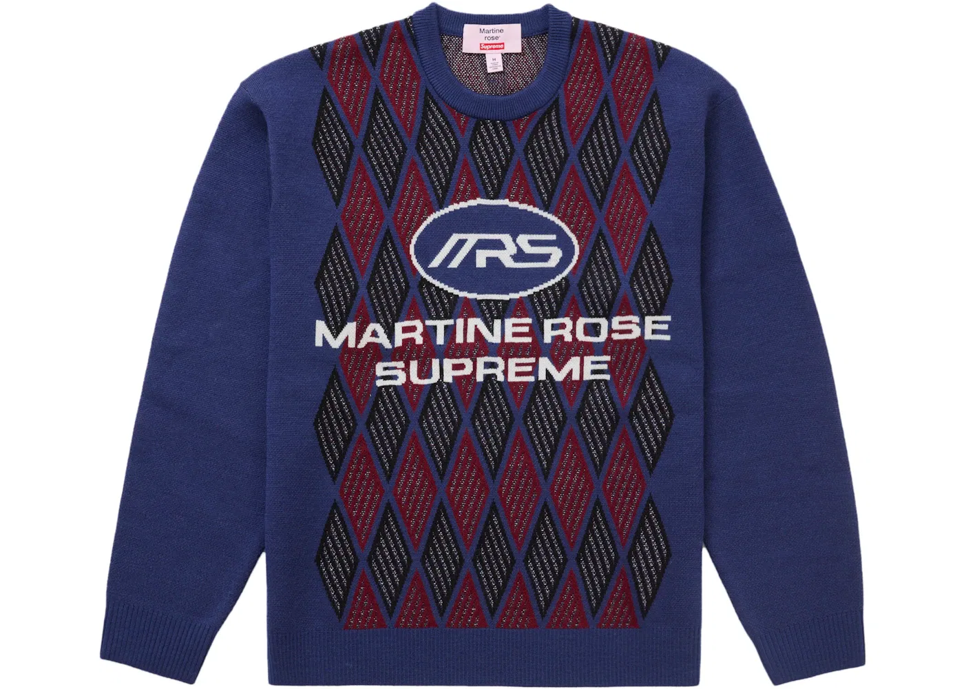 Мужской свитер с принтом Supreme Martine Rose Sweater, Blue