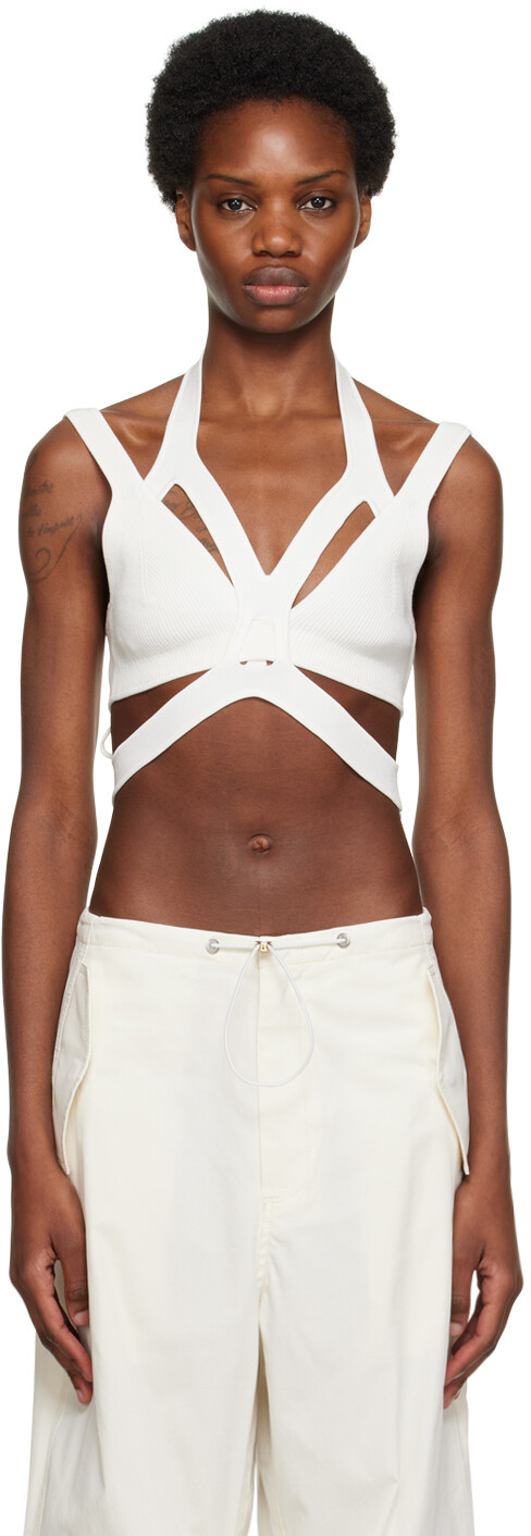 

Белая майка Interlink Dion Lee