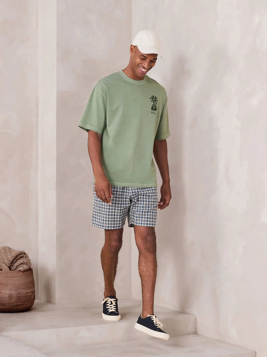 Футболка свободного кроя Graphic Print Heavy Weight Next, зеленый — фото 2