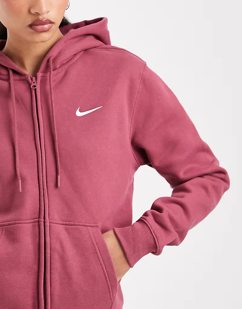 Худи Nike Studio Fleece, бордовый — фото 4