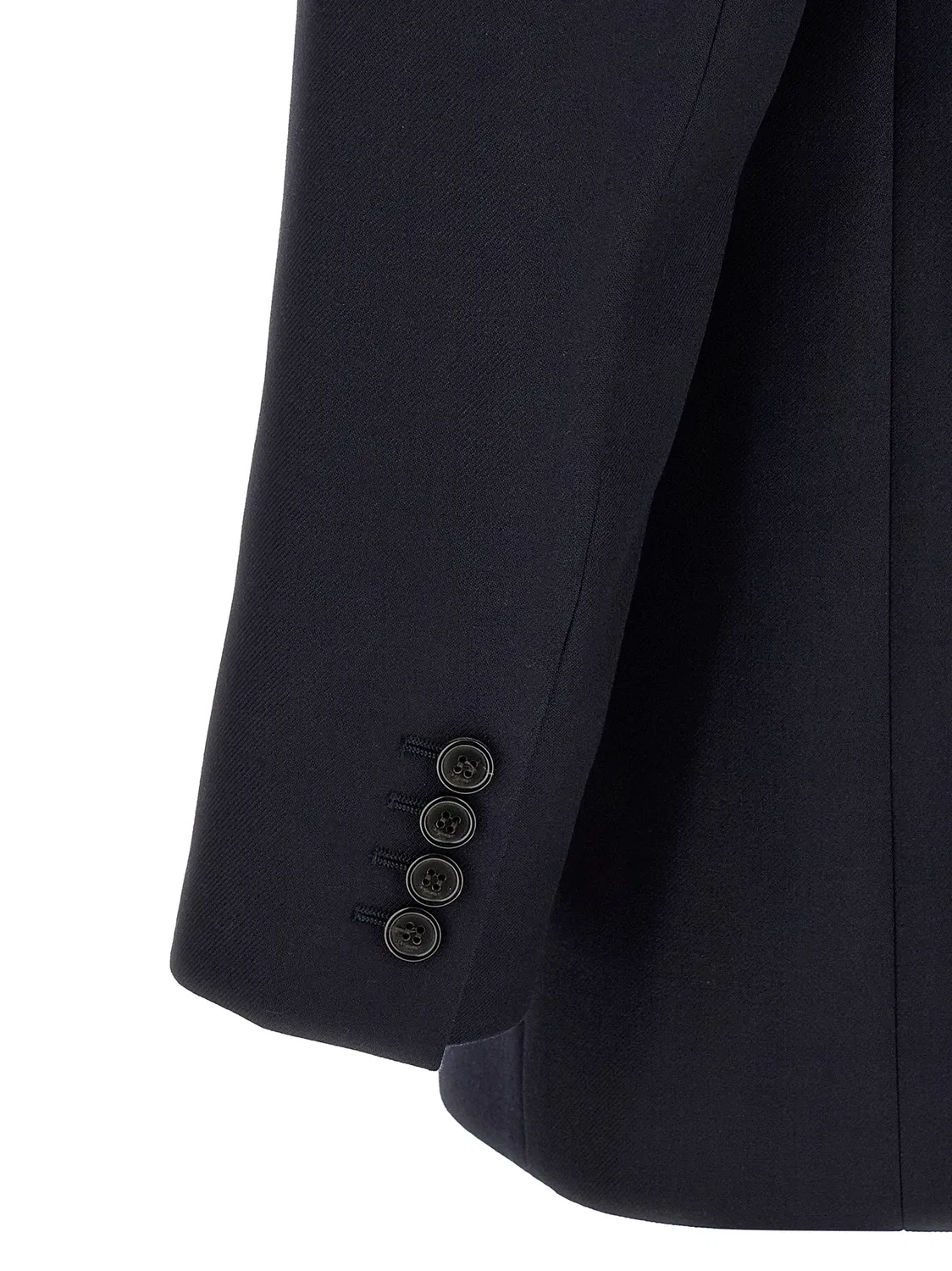 Вечерний пиджак с подплечниками Saint Laurent, синий — фото 4