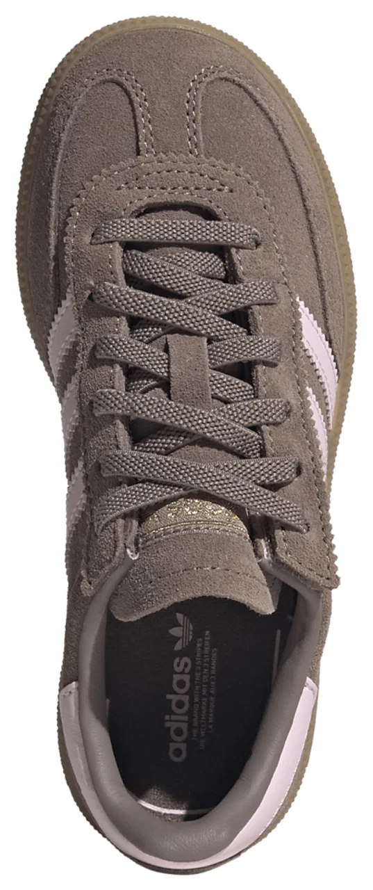 Детские кроссовки Handball Spezial Adidas, коричневый/розовый — фото 4