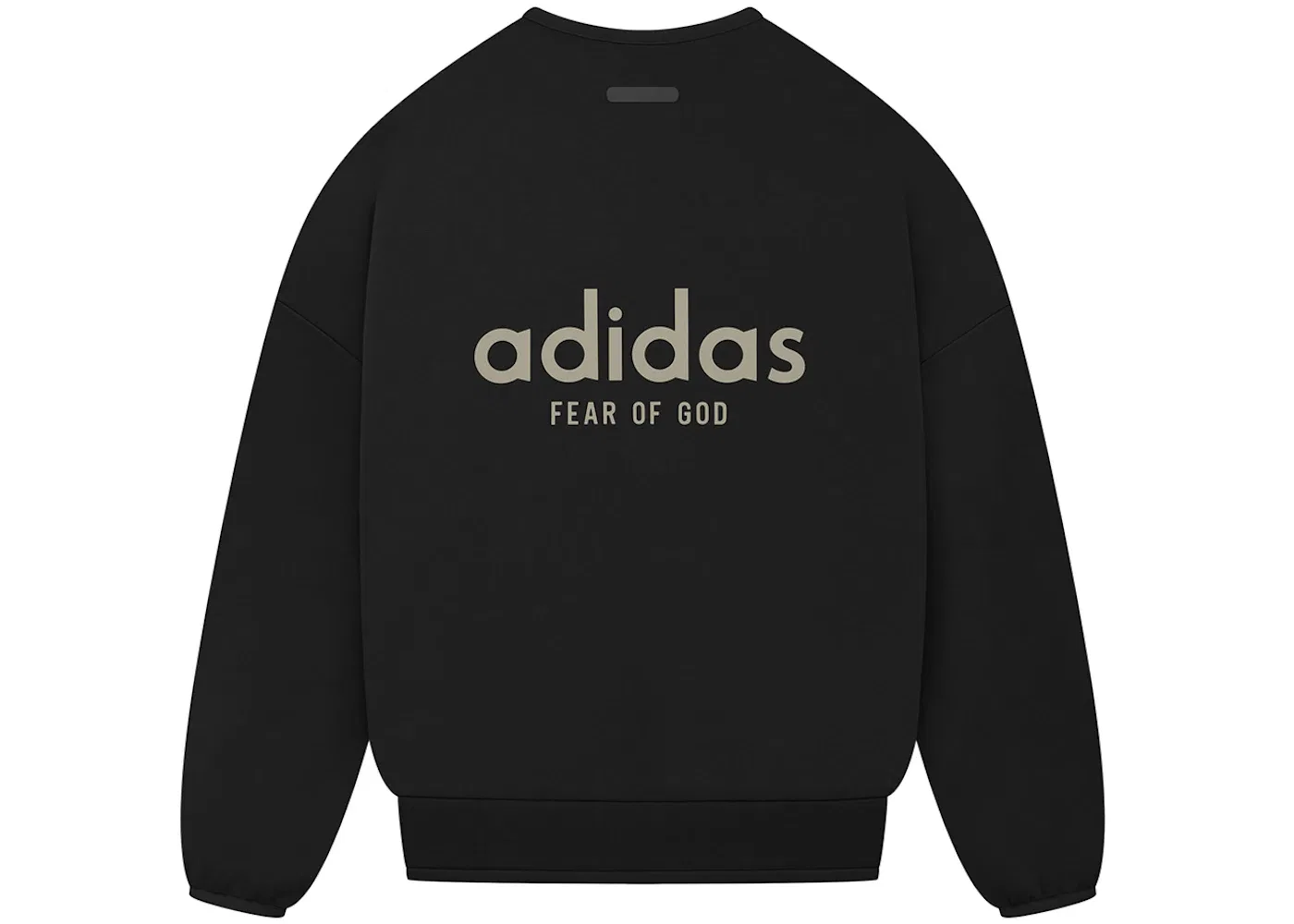 Мужской свитшот из плотного флиса Crewneck Fear of God, Black — фото 2