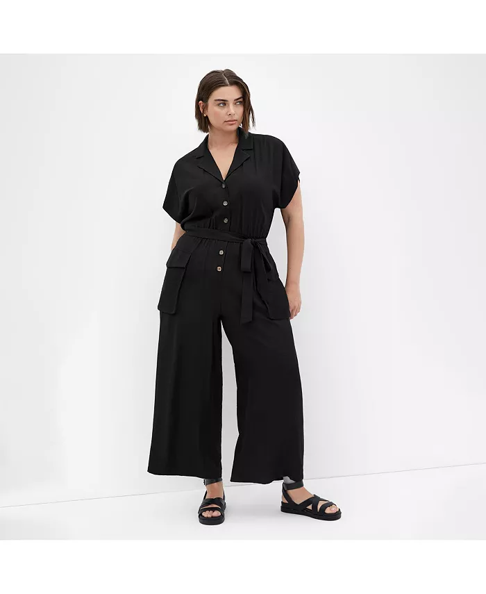 

Женский комбинезон Emilie больших размеров CITY CHIC, черный