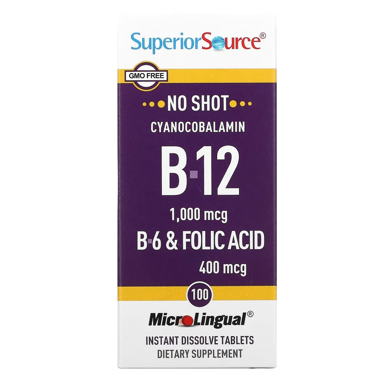 

Superior Source Cyanocobalamin B-12 1,000 mcg, 100 таблеток