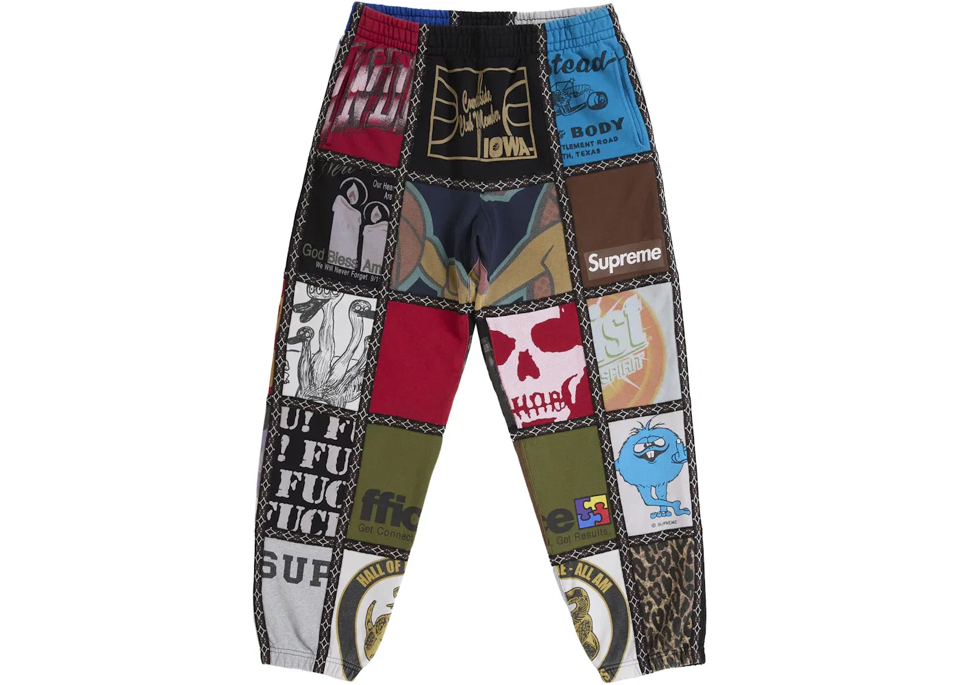 Мужские спортивные штаны с пэчворком Sweatpant Supreme, Multicolor