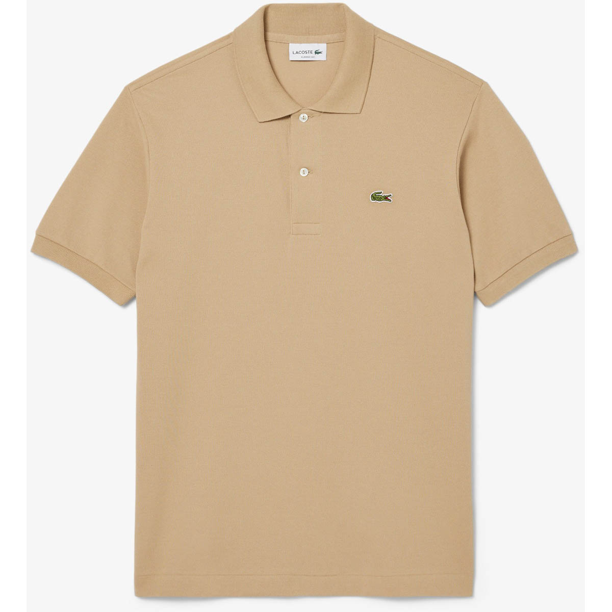 Поло Lacoste Classic Fit L.12.12, бежевый