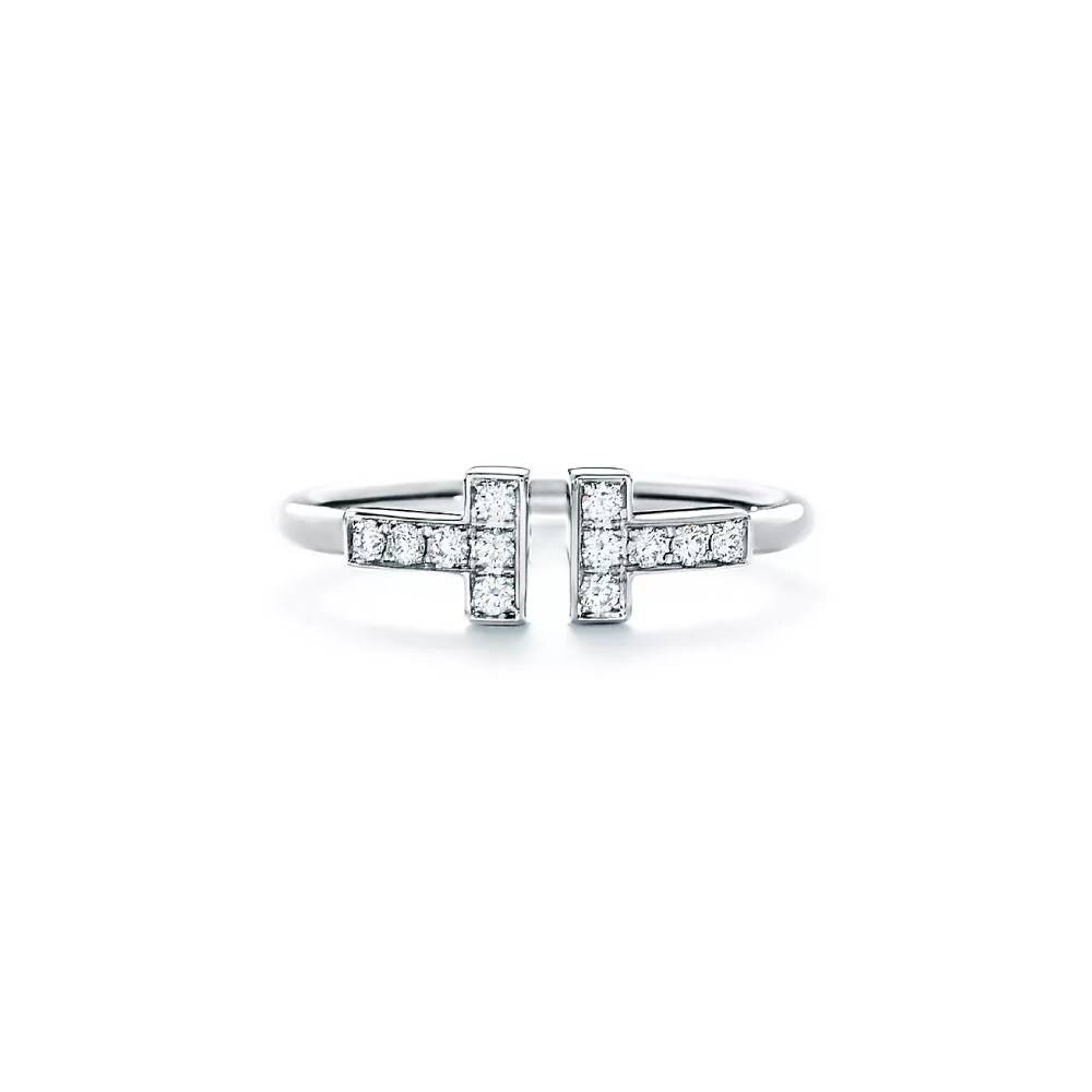 

Кольцо Tiffany & Co. Diamond Wire, белое золото