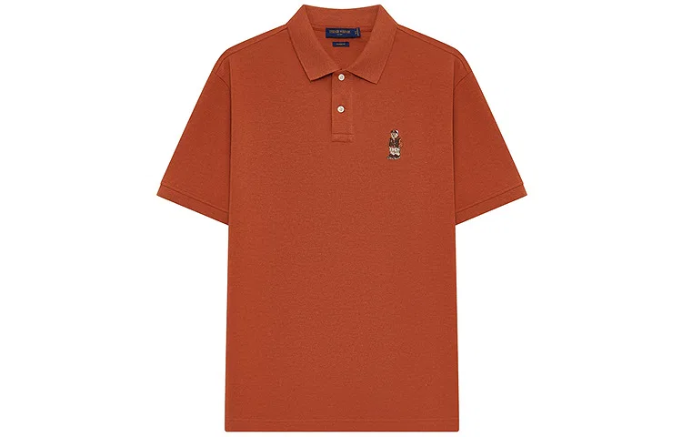 Детское поло с коротким рукавом из хлопка Teenie Weenie Men, Orange A2