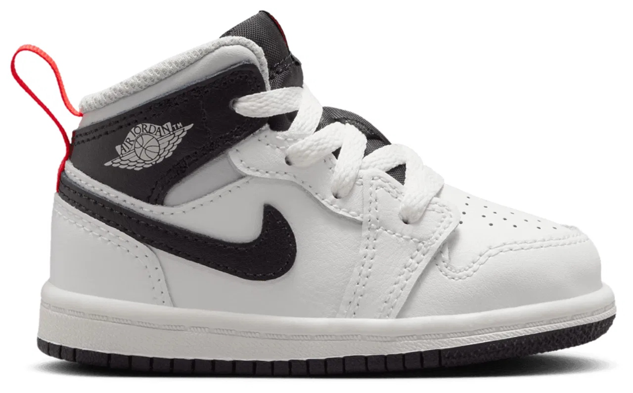 Кроссовки для мальчиков Jordan AJ 1 Mid, цвет Summit White/Black/Infrared