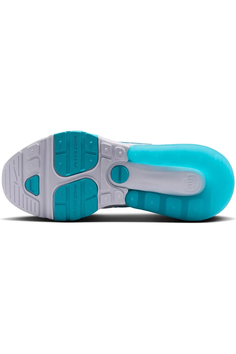 Детские кроссовки с амортизацией Air Max 270 Premium Nike, White/Copa/Teal Tint/Blue — фото 4