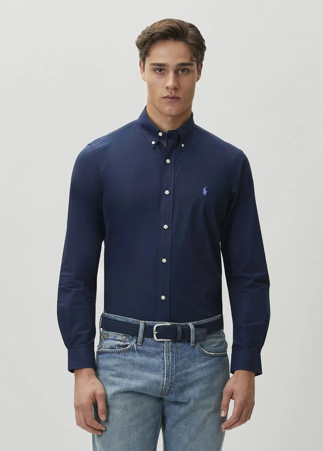 Рубашка Custom Fit Polo Ralph Lauren, navy