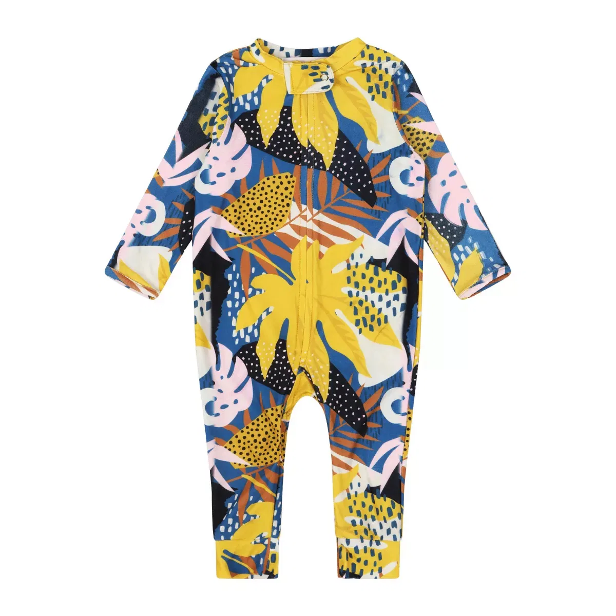 Детский комбинезон для девочек с принтом Mixed Up Clothing, Yellow Tropical