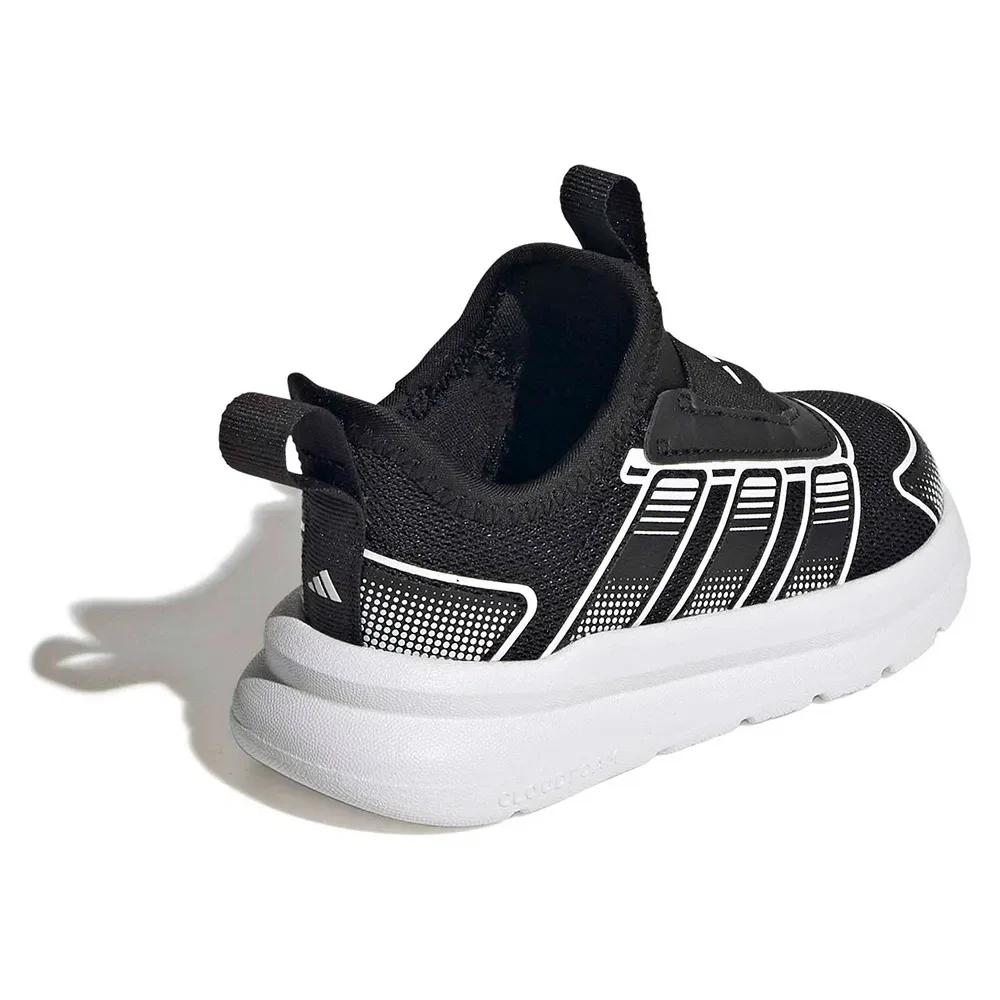 Детские слипоны-кроссовки с ремешком Tensaur Comfort 2 AC Adidas, Black — фото 4