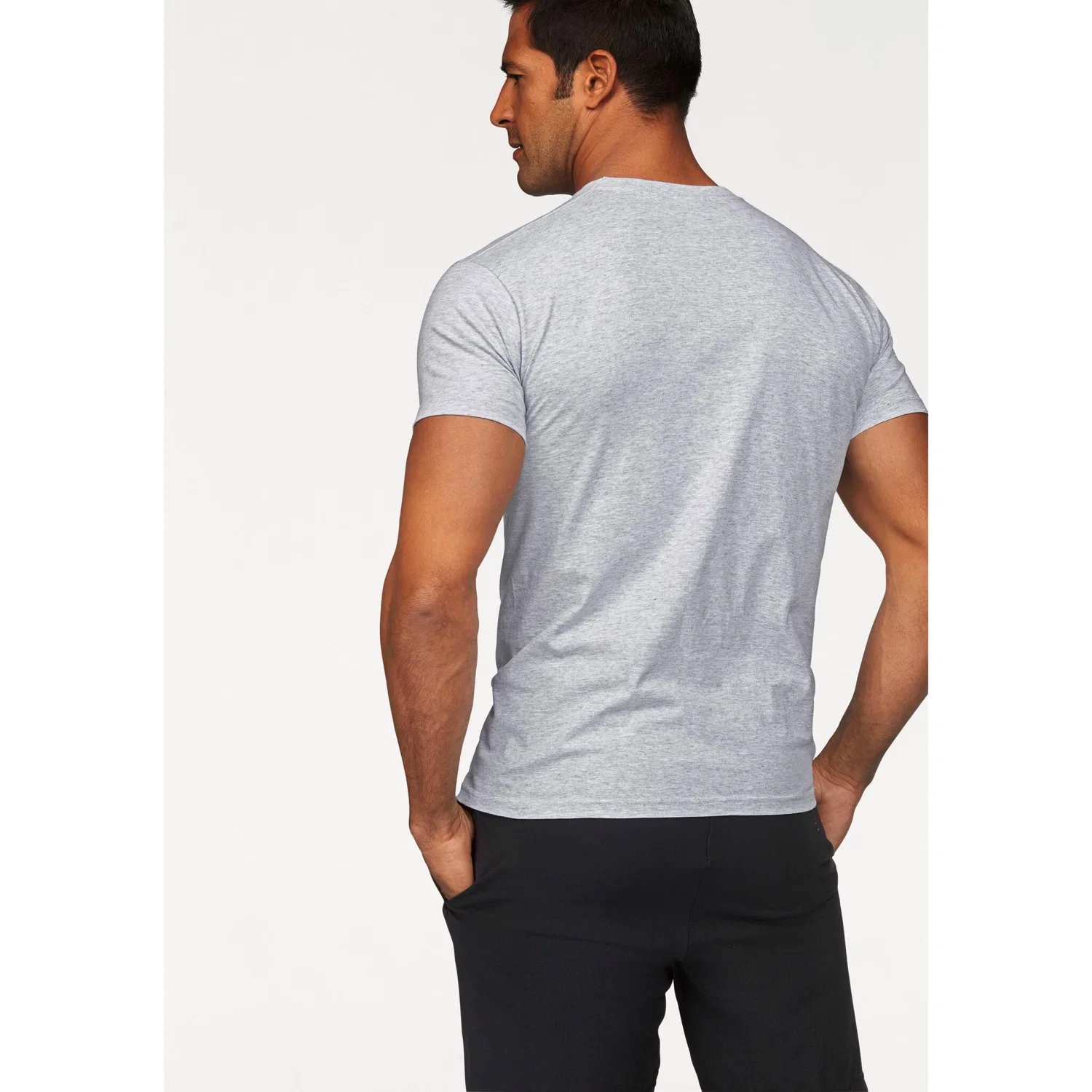 Детский комплект футболок из хлопка Fruit of the Loom, Gray/White — фото 3