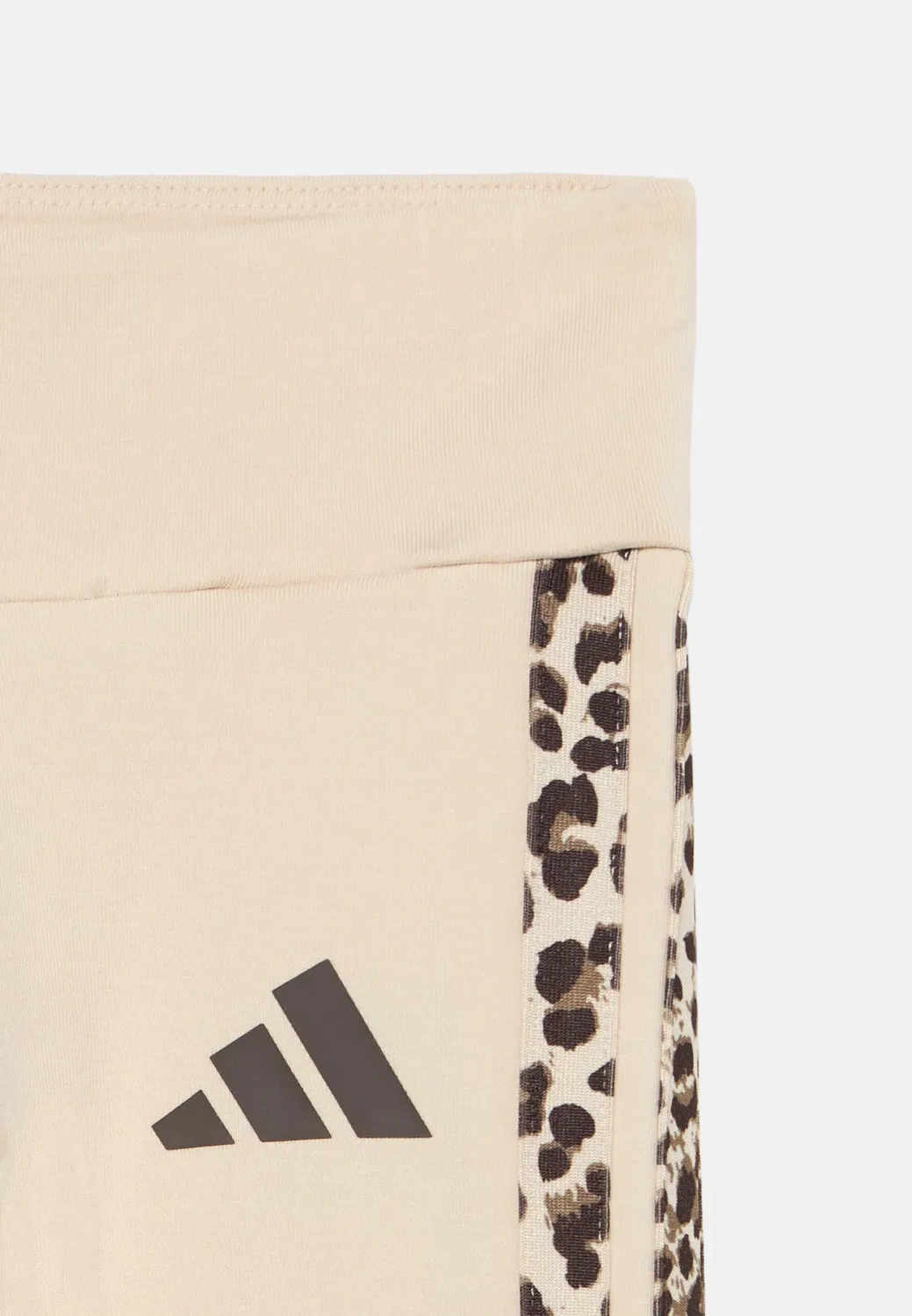 Леггинсы унисекс в полоску с животными принтами Adidas Performance, Crystal Linen/Multi-Coloured/Dark Brown — фото 3
