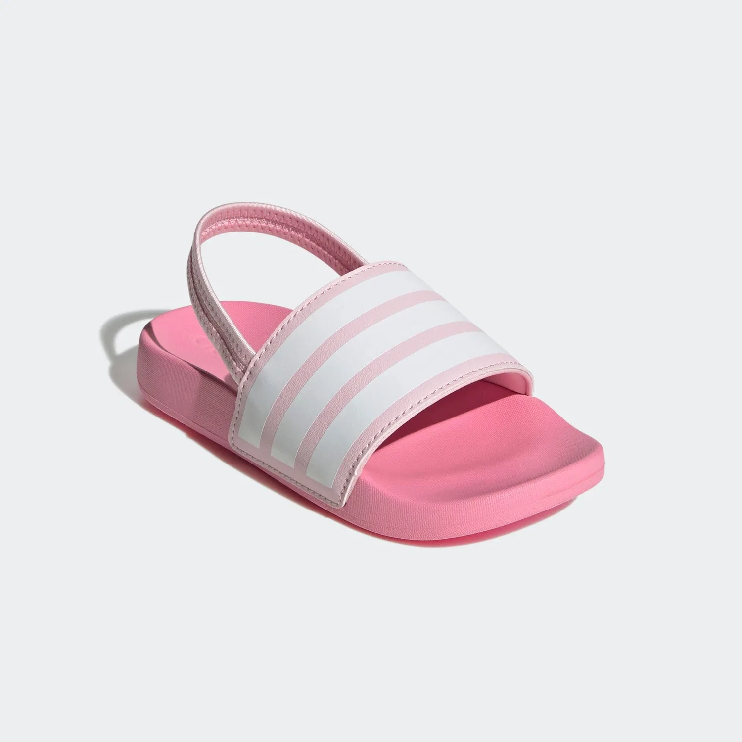 Детские шлепанцы с регулируемым ремешком Adidas Sportswear, Clear Pink/Cloud White/Bliss Pink