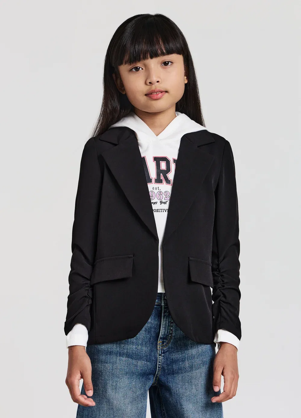 Aperta con rever - blazer Calliope, Nero Ultrablack