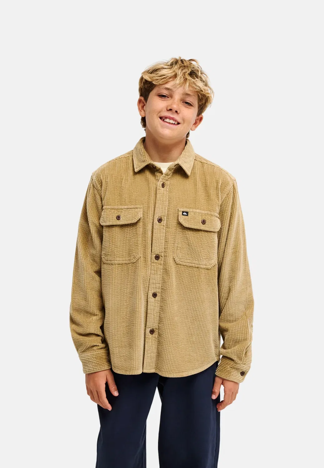 Шнур Venture - cordhemd für jungen 8-16 - рубашка Quiksilver, Light-Brown — фото 2