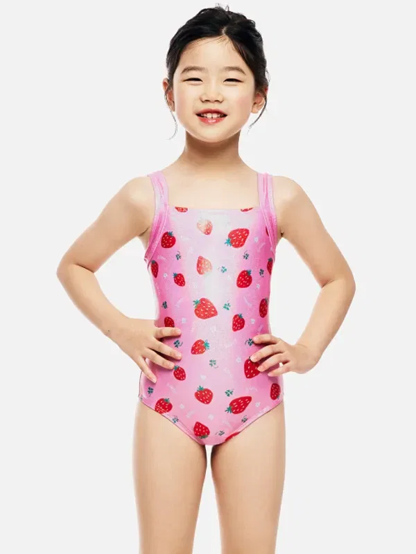 Купальник для девочек Sweet Berry Reflection Lineback, Barrel, розовый