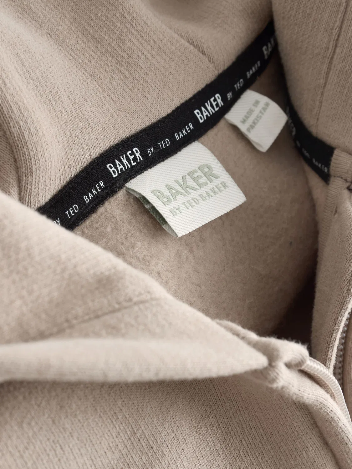 Худи на молнии Baker by Ted Baker, серо-бежевый — фото 3