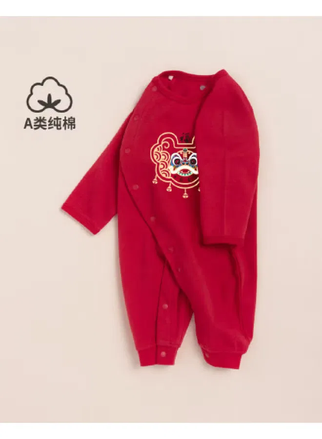 Боди-комбинезон хлопковый для новорожденных Bornbay, красный
