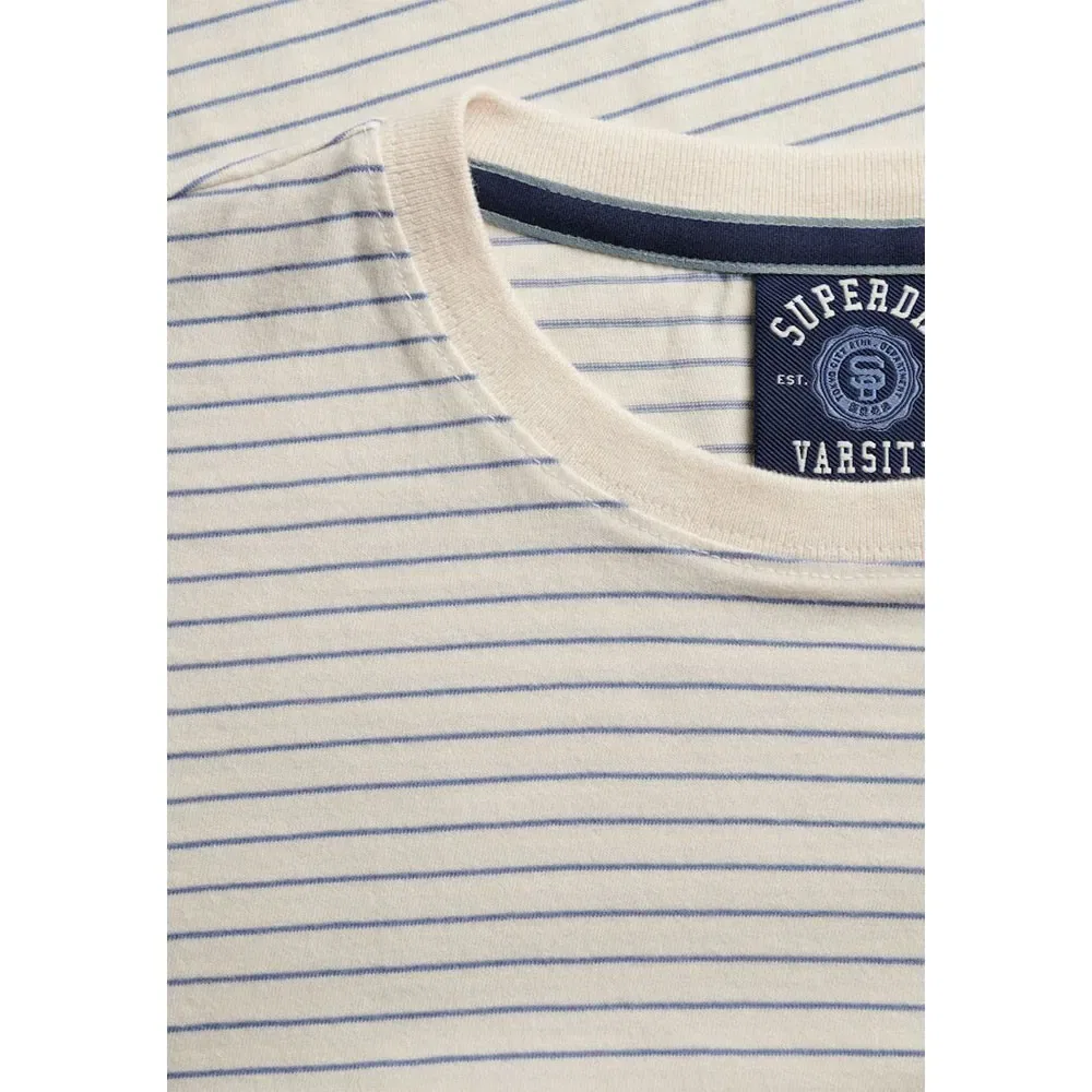 Футболка с коротким рукавом Superdry Essential Logo Str Fitted, бежевый — фото 4
