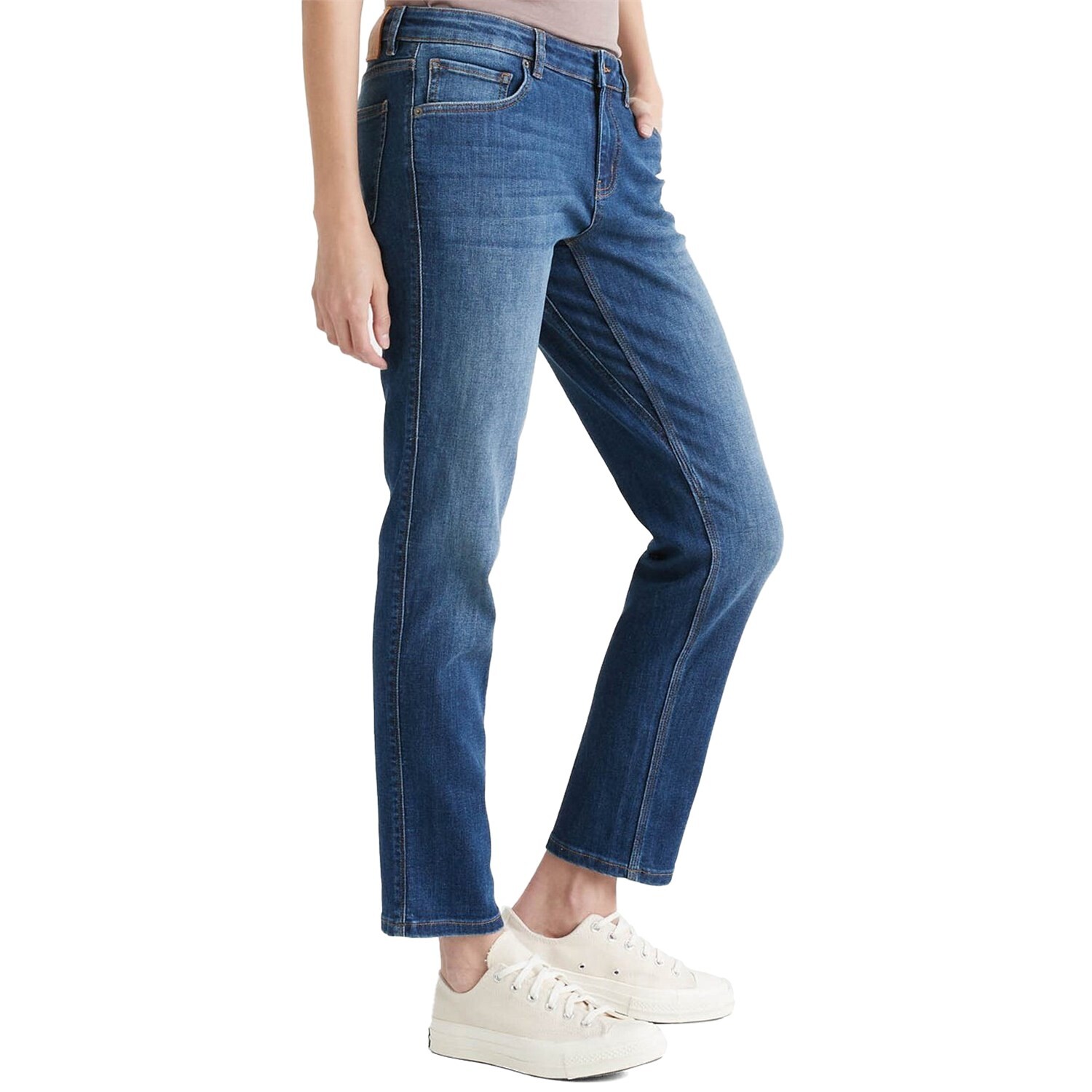 

Джинсы DU/ER Girlfriend Performance Denim, синий